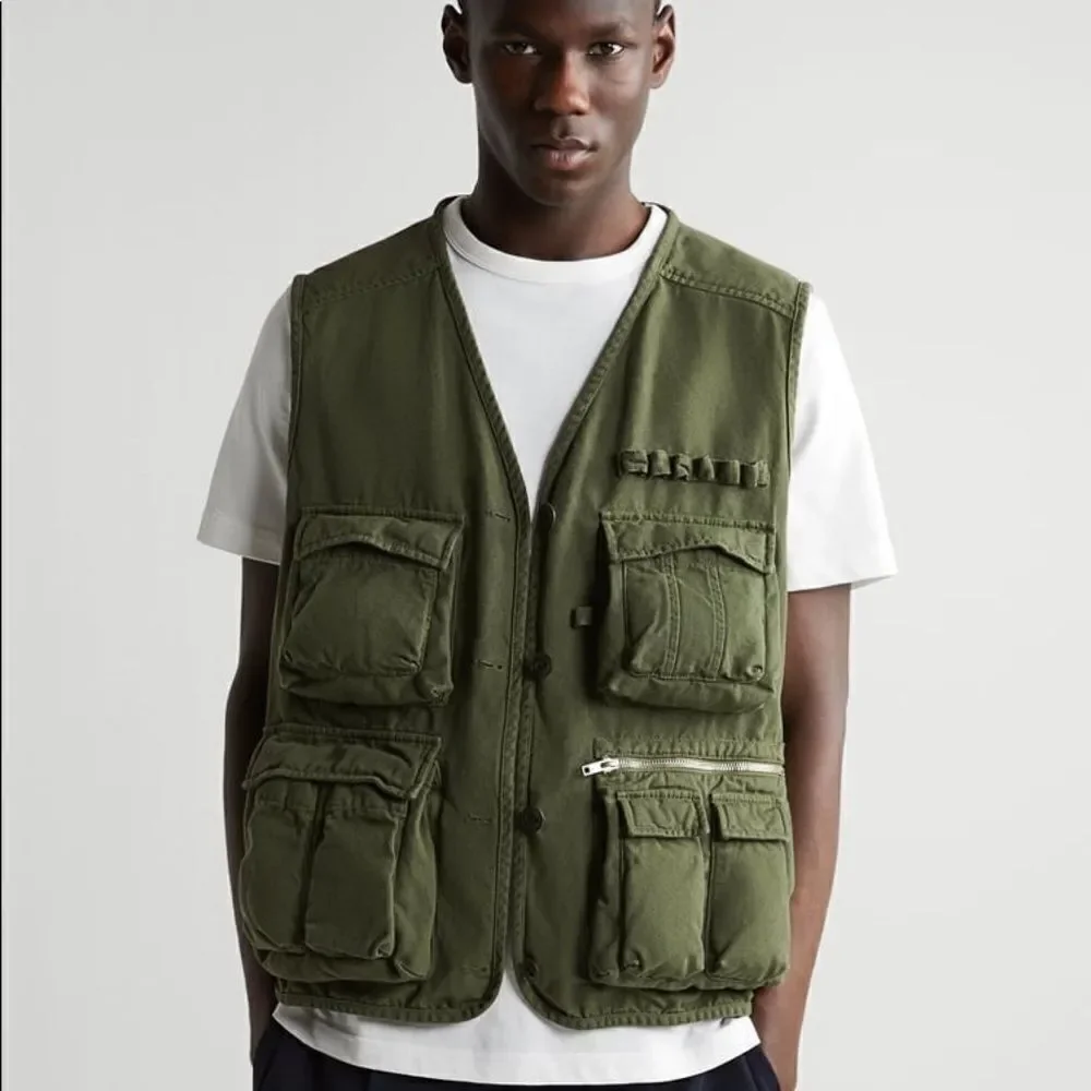 Zara Cotton Utility Vest New Medium